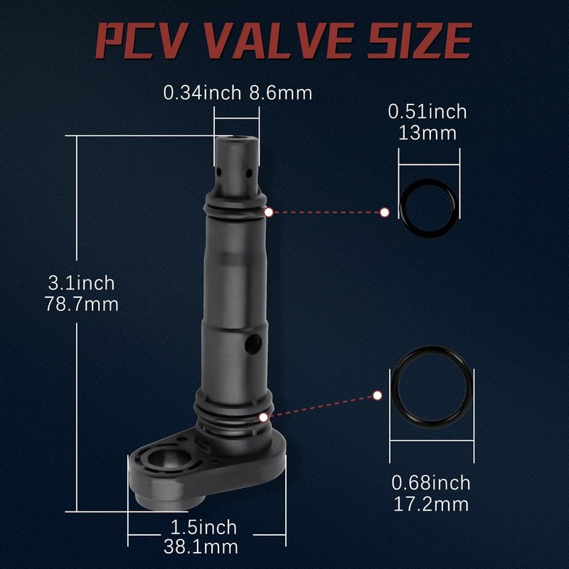 VINMS PCV Valve For 2003-2022 Honda Accord，Accord Crosstour，Pilot，Crosstour，Odyssey，Passport，Ridgeline，Acura MDX/RDX/RL/RLX/TL/TLX/TSX,Saturn Vue #17130-RCA-A02 17130RCAA01 0450358 PCV374 - Image 5